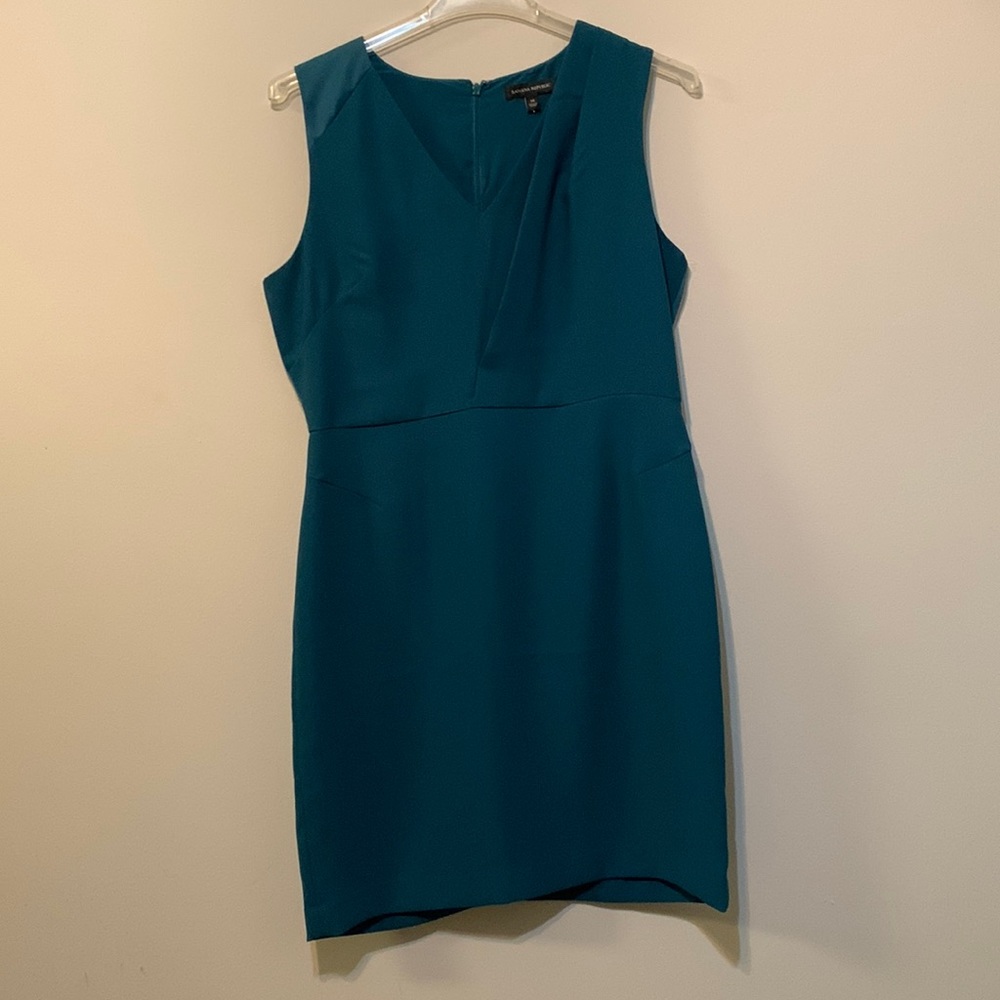 Banana Republic teal dress, size 14